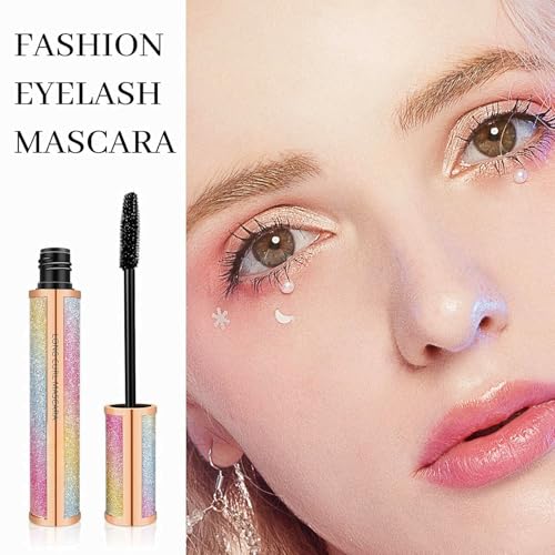 Image of 4D Silk Fiber Lash Mascara - Luxuriously Longer, Voluminous Eyelashes, Waterproof Tubing Mascara in Black, Natural Lengthening, Smudge-proof, Hypoallergenic, No Clumping, Easy to Apply & All Day Full