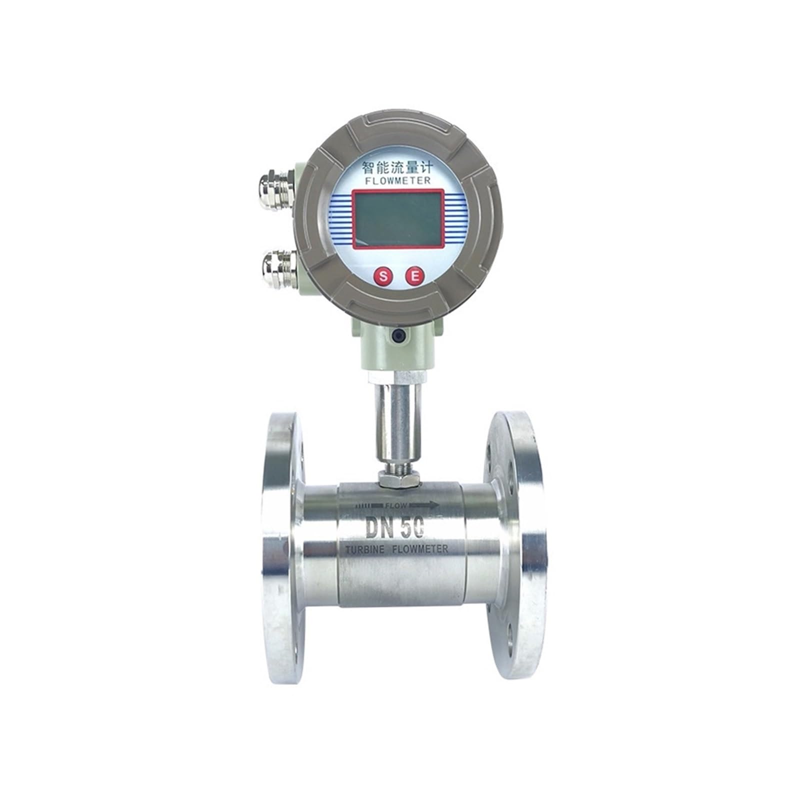 JVDDI High Precision Intelligent Liquid Flow Meter, Digital Display For Tap Water Oil Methanol Pipeline Sensor