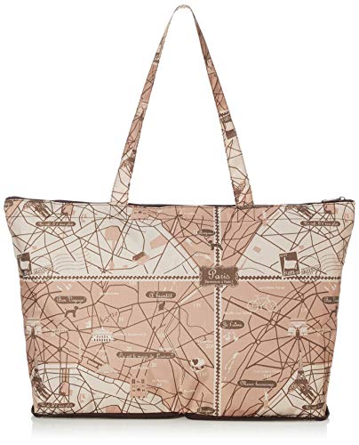 [トラベルコレクション] 折りたたみトートバッグ キャリーオン可能 TRC0401 324マルシェベージュ