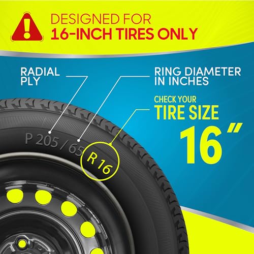 BDK (4-Pack) Premium Black/Silver Hubcaps 16" Wheel Rim Cover Hub Caps Two-Tone Style Replacement Snap On Car Truck SUV - 16 Inch Set by BDK - Image 2