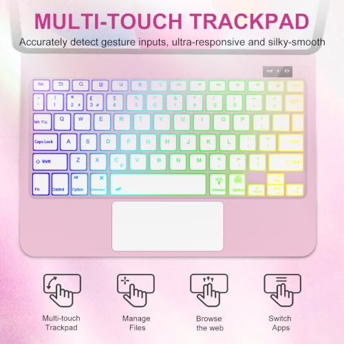 Image of Magic Keyboard Case for iPad 10th or 11th (A16, 2025) Generation,Rose Gold