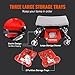 VEVOR Mechanic Stool 300 LBS Capacity Garage Stool Gift for Men, Heavy Duty Rolling Mechanics Seat, with Three Slide Out Tool Trays and Drawer, Tools for Automotive Auto Repair