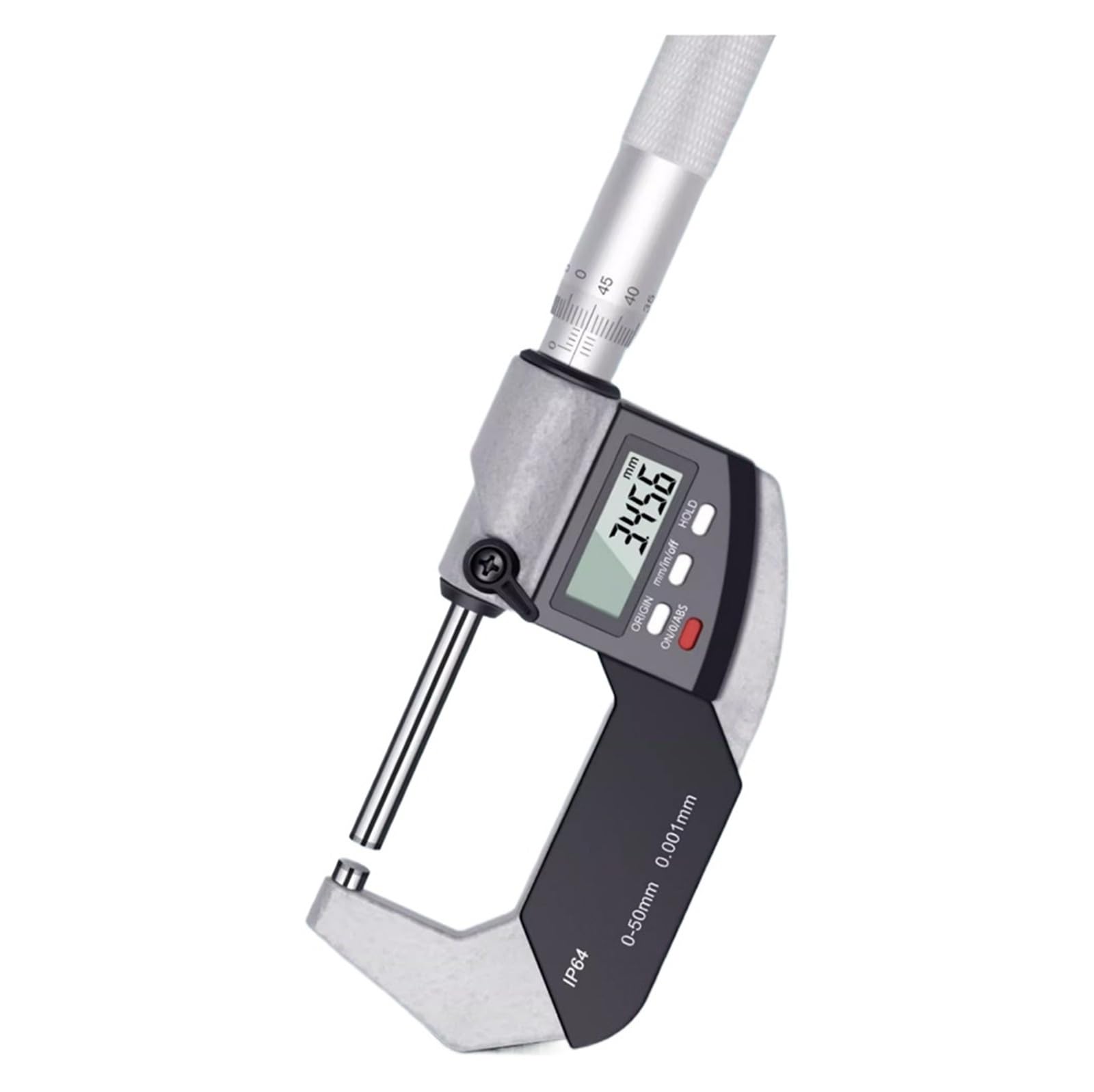 Micrómetro digital digital de 0 a 50 mm con precisión de 0,01 mm, herramientas de medición electrónicas, calibrador, micrómetro de carburo. Mide cualquier cosa