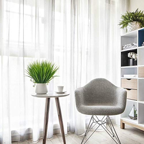 Cattree Artificial Wheat Grass, Plastic Plants Shrubs Bushes Fake Green Leaves Wedding Indoor Outdoor Home Garden Verandah Kitchen Office Table Centerpieces Arrangements Christmas Decoration 5 Pcs #TOP6