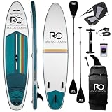 Roc Inflatable Stand Up Paddle Board 10' 6" with Premium SUP Paddle Board Accessories, Wide Stable Design, Non-Slip Comfort Deck for Youth & Adults (Celestial W/Kayak Seat)