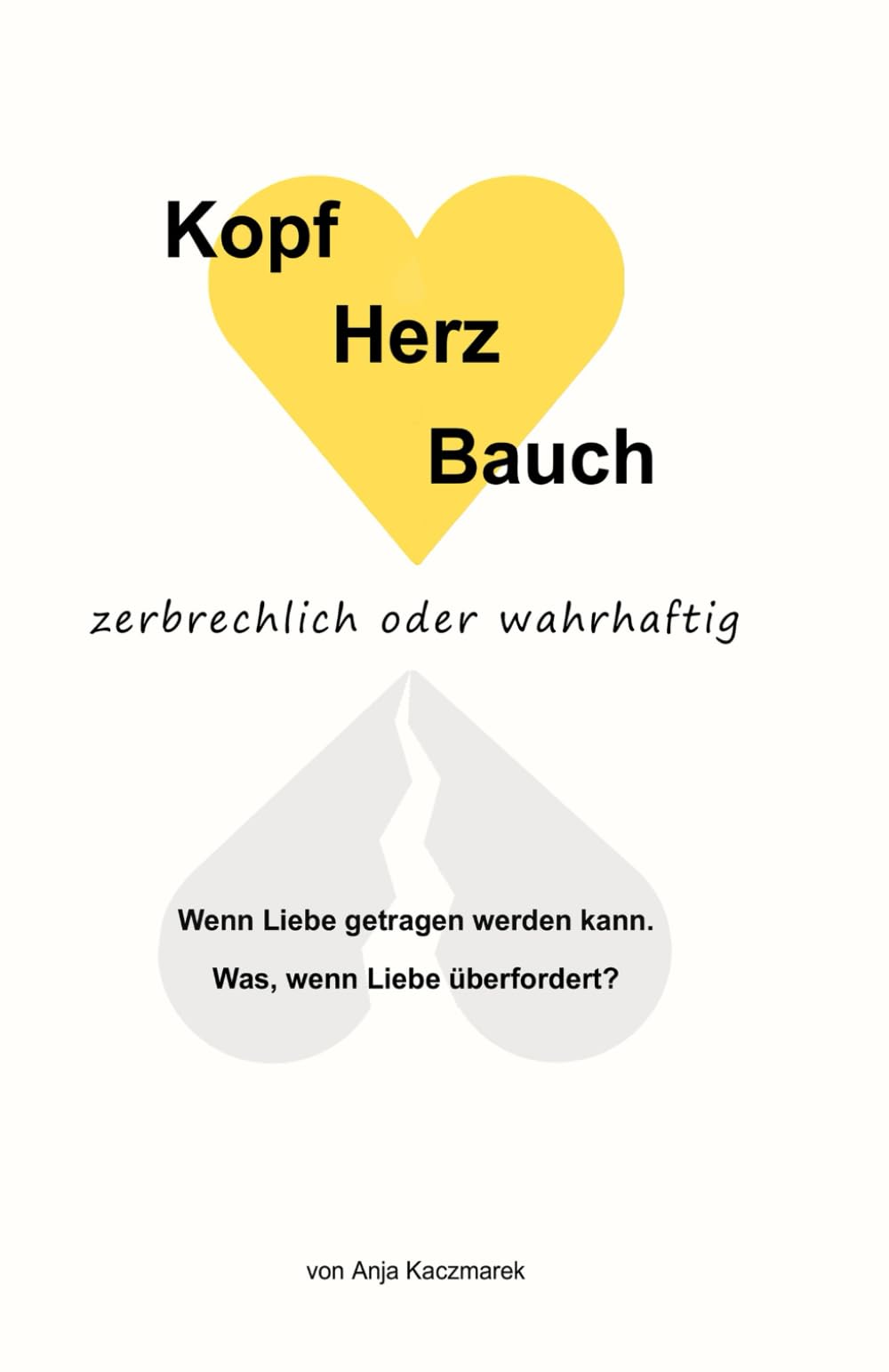 Kopf Herz Bauch: zerbrechlich oder wahrhaftig
