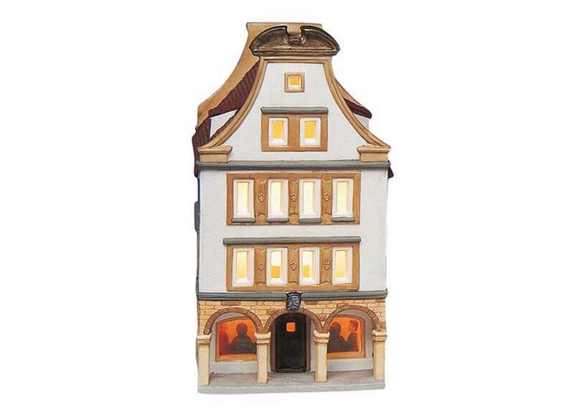 Lichthaus Serie Wurm Kg. Haus Münster/Prinzipalmarkt aus Porzellan Teelicht B14xT10xH21 cm