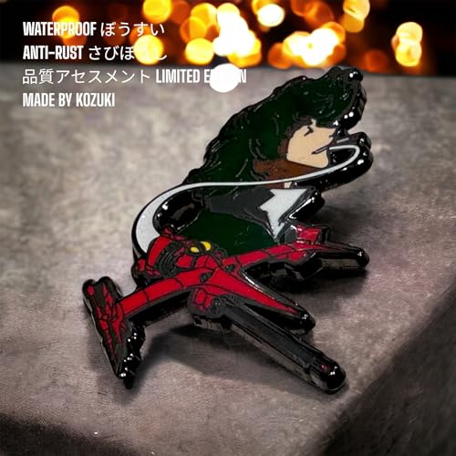 Image of Cowboy bebop Pin Enamel Spike Pin Enamel Cowboy bebop poster Pin Spike enamel Pin cowboy bebop manga pin