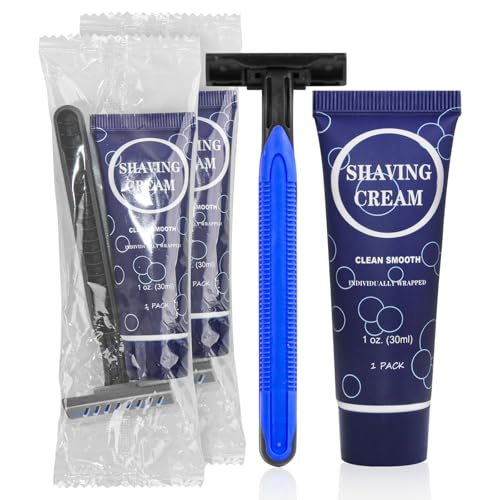 Shaving Razor Set Manual Twin Smooth Blade Razor Bulk 1 Fl Oz (Pack of 10)