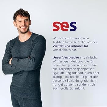 SES Lange onderbroeken voor heren, fijn geribbeld, set van 2, S - 4XL, met gulp en zachte tailleband van katoen, comfortabele onderbroek voor heren, lange pijpen, wit, 3XL