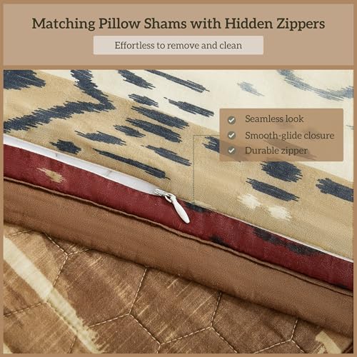 Image of Paseo Road Home on the Range 3 Piece King Cotton Quilt Set Western Bedding