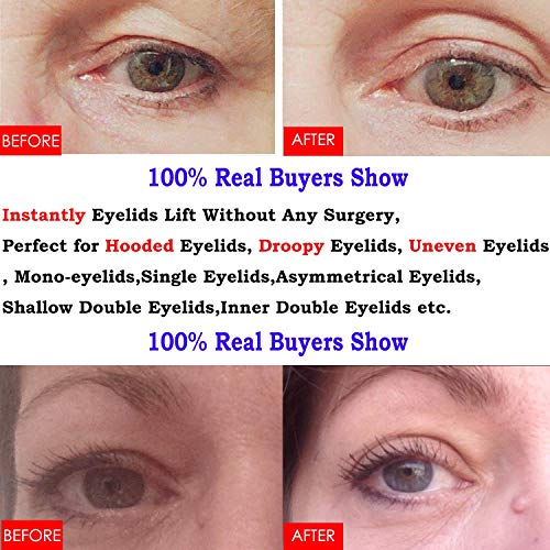 image for Pormasbenzer 2512Pcs/8Styles/8Packs Natural One/Two-sided Sticky Eyeli