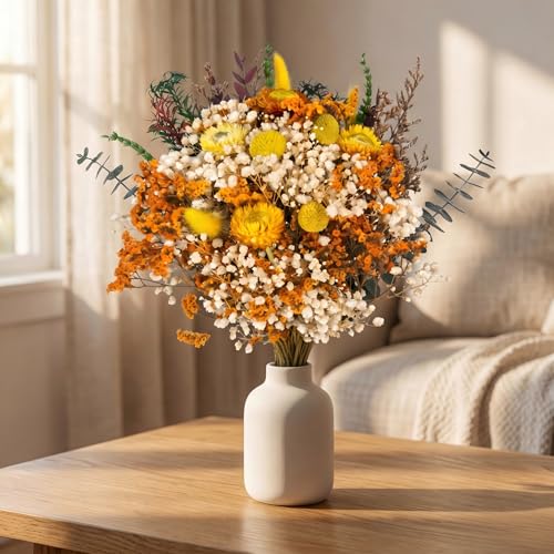 Ramo de flores secas boho para decoración de jarrón 17" miniatura 2