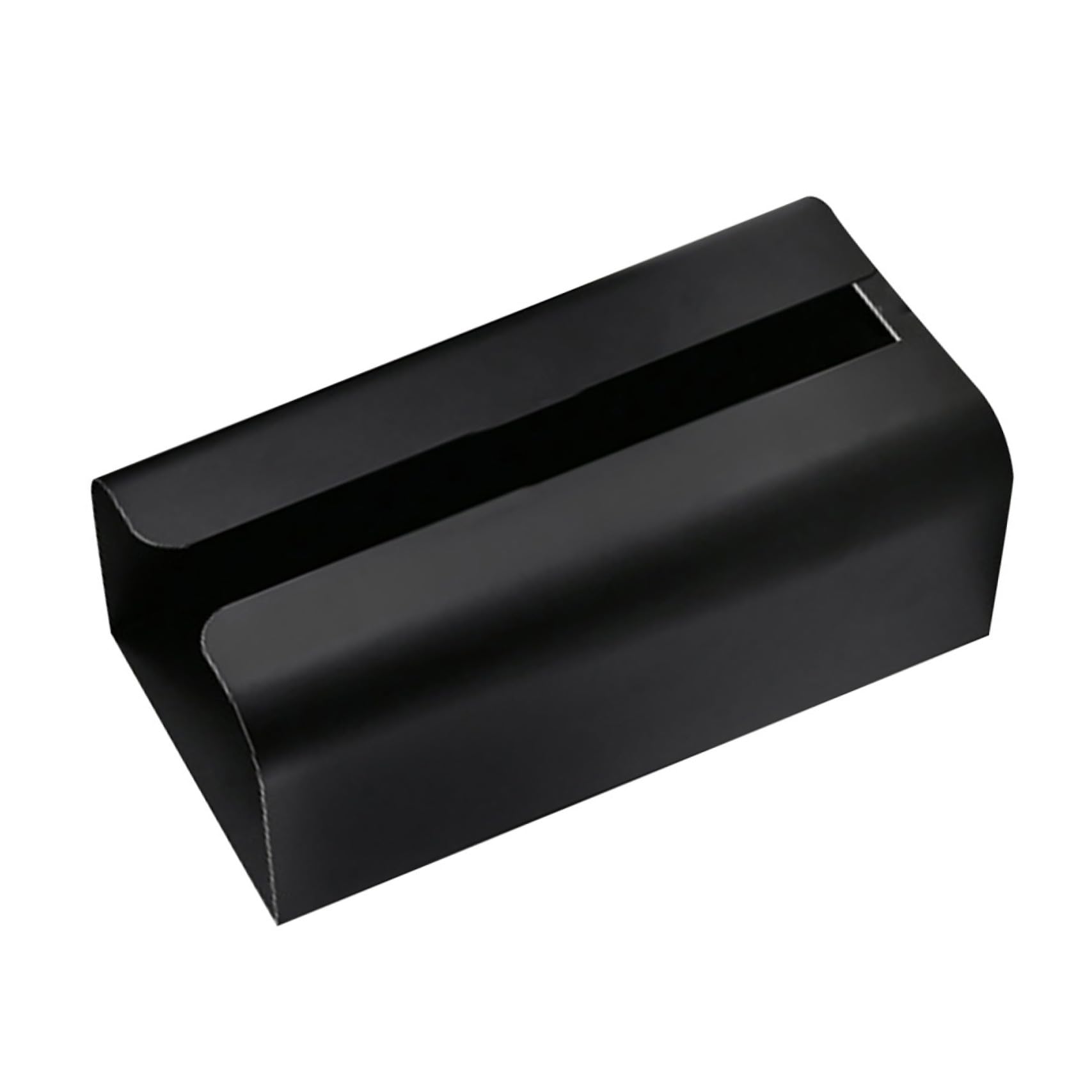 Magnetische Taschentuchbox aus Edelstahl, ohne Bohren, Schwarz