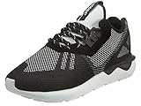 adidas Mens Tubular Runner Weave Black/White Fabric Size 11.5