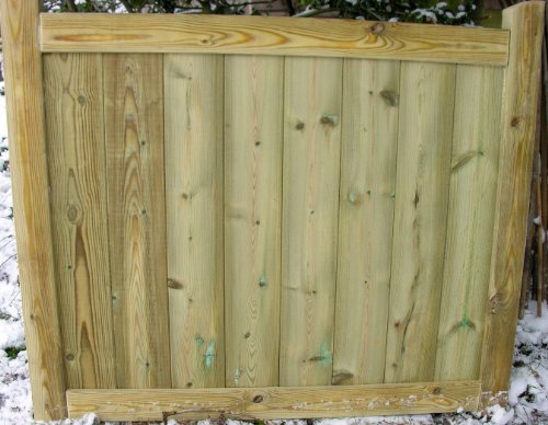 Smileswoodcraft Wooden Garden Gate (76cm (L) x 90cm (H) x 5cm (W))