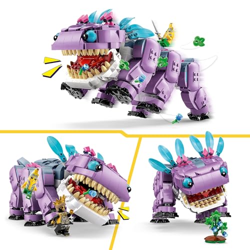 LEGO Fortnite Klombo Gaming Spielzeug - Spielset mit Minifiguren - Dinofigur mit Inselabenteuer-Schali und ORO auf Klombos Rücken - Gamer Geschenk für Jungen, Mädchen und Fans ab 10 Jahren - 77077