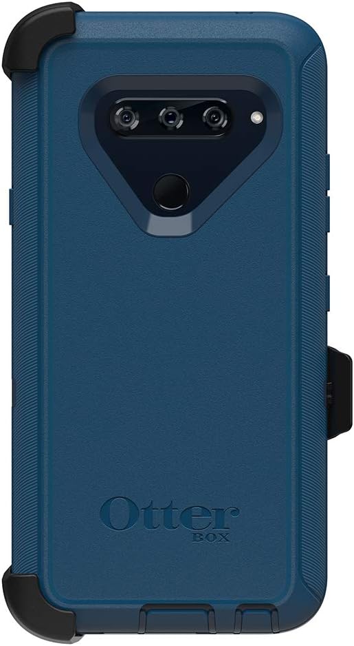 OtterBox Defender Series Case for LG V40 ThinQ - Retail Packaging - Bespoke Way (Blazer Blue/Stormy SEAS Blue)