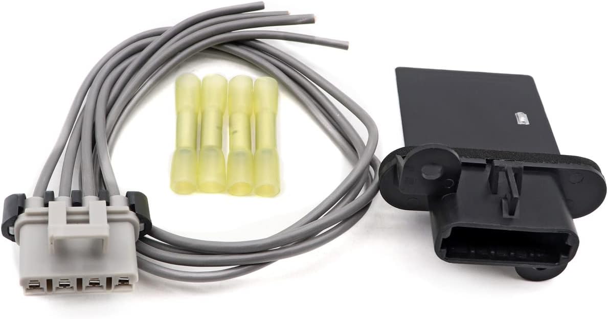 XQSMWF A/C Heater Blower Motor Resistor w/Harness Compatible with Toyota Tacoma 2.7L/4.0L 2005-2014 973-582