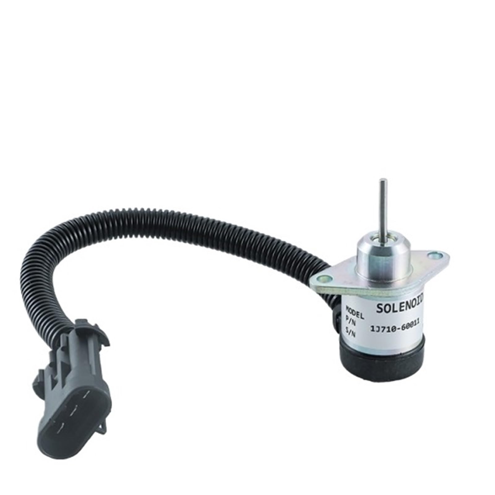 Solénoïde d'arrêt 12V 1J710-60011 pour moteurs Kubota et chargeurs Bobcat S160 S185