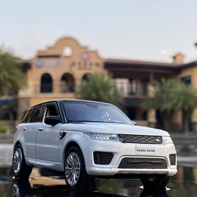 Image of Die-cast Range Rover Car Toy - 1:32 Scale Alloy Car SUV Model with Light & Sound, Pull-Back Off-Road Vehicle Toy for Kids & Collectors, Gift for Boys, Enthusiasts (Color as per Stock)