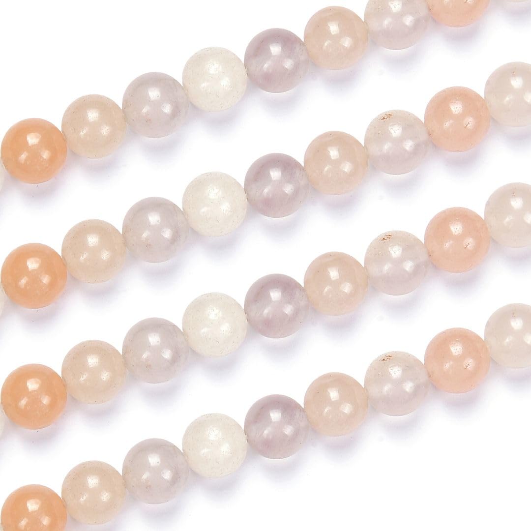35pcs Adabele Natural Light Red Aventurine Gemstone 10mm Round Beads