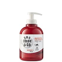 S.O.S Color 6 Go Maschera Colorante Riflesssante e Ravvivante, Rosso, 300 Millilitri
