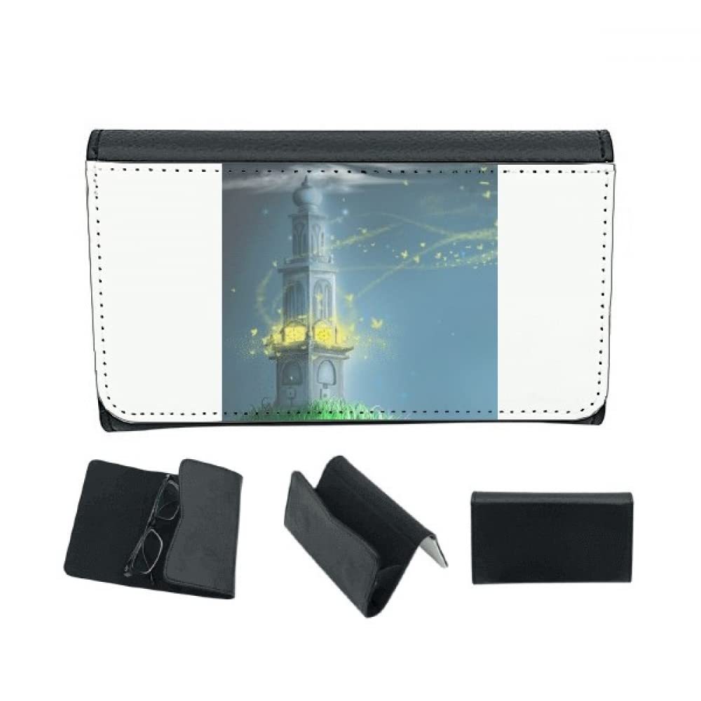 Silent Night Lighthouse Fuying Painting Eyeglass Case Hard Shell Portable Holder
