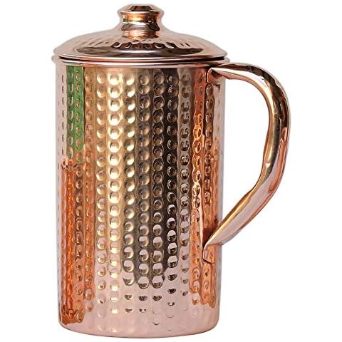 Pure Copper Water Jug 1 Liter Capacity Cover