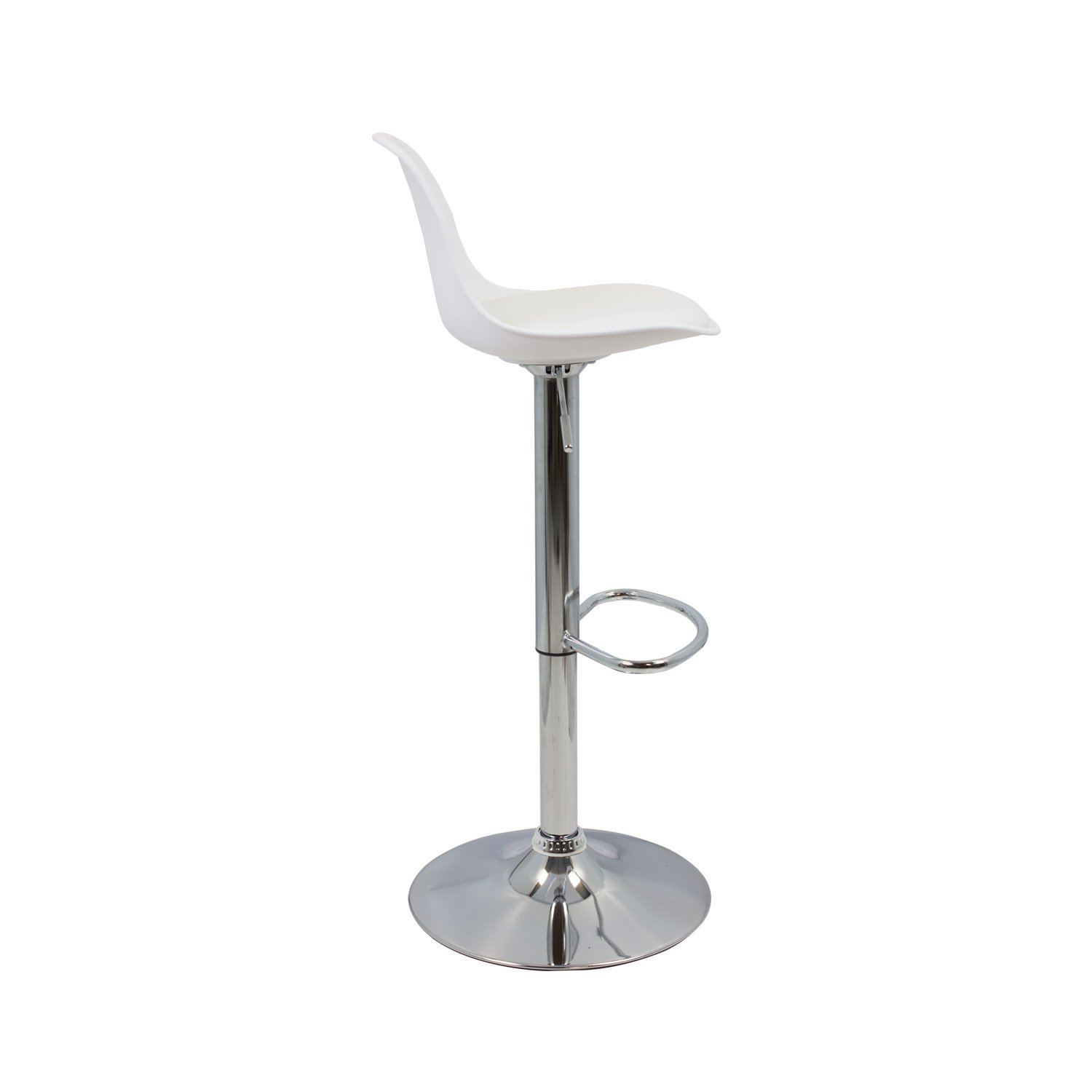 Vaukura Taburete Alto Tulipa - Taburete Moderno (Blanco)