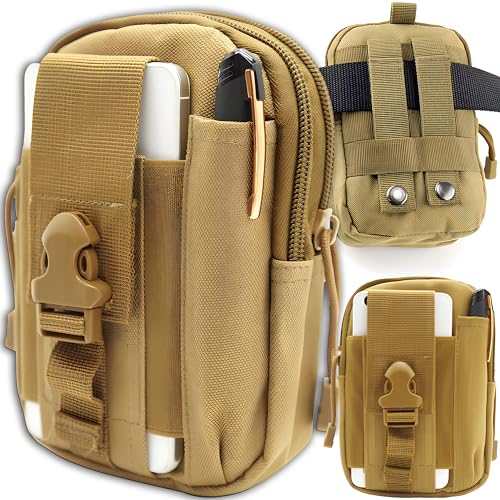 Retoo Primo soccorso Tattico Marsupio Militare Compatto EDC Cellulare Borsa Molle Piccola Borsa per Campeggio Escursionismo Caccia Verde