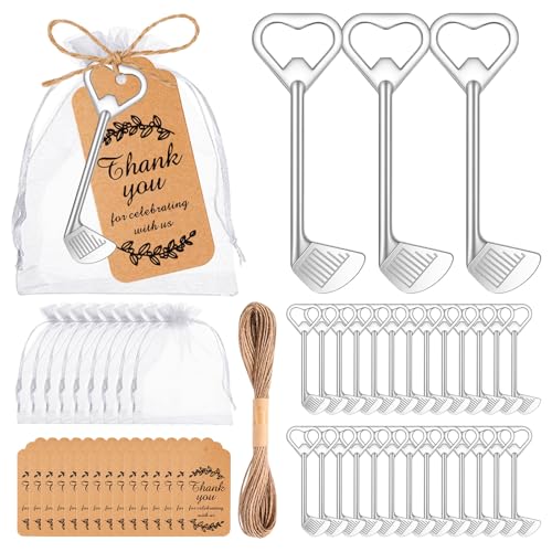 50Set Golf Club Bottle Opener For Golf Lover Beer Drinkers, Golf Party Favors For Guest, Party Souvenirs Or Decorations