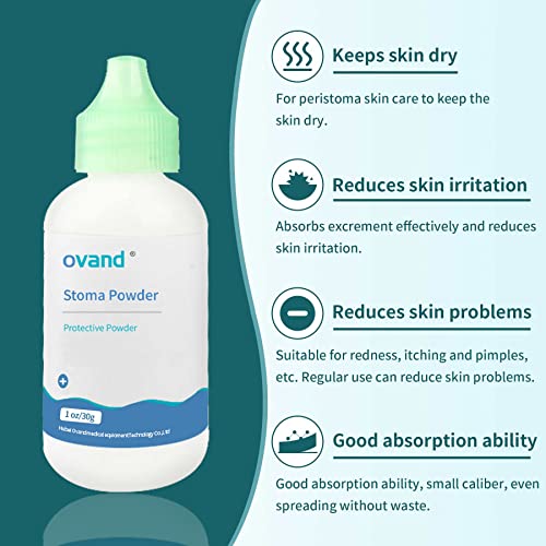 stoma powderskin barrier protection ostomy powder supplies - stoma adhesive powder1 oz 2 bottles