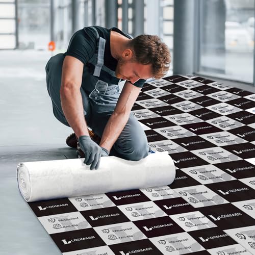 Image of 40 inch x100ft Hardwood Floor Protector Film Roll Temporary Renovation Cover