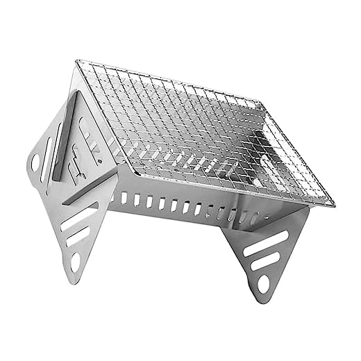 Balacoo Churrasqueira De Aço Inoxidável Churrasqueira Externa Portátil Removível Churrasqueira Fogão A Carvão Churrasqueira Churrasqueira De Aço Inoxidável Churrasqueira Externa Fogão De