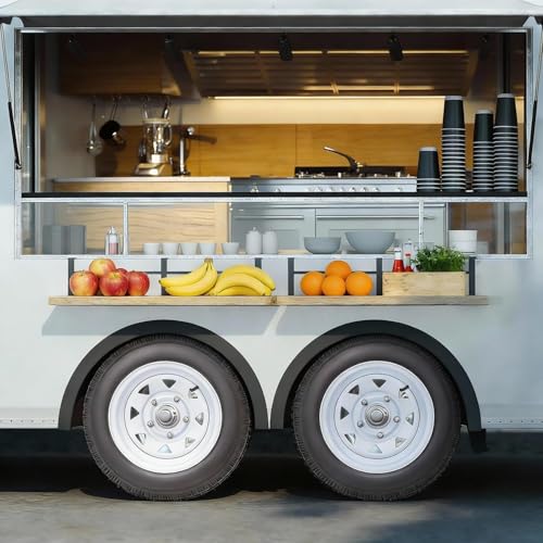 Image of 2 Pack 5.30-12 5.30x12 530-12 5.30-12 Trailer Tires with 12'' Rims, 4 Lug on 4'', Load Range C, 6PR, 4 Lug Tire