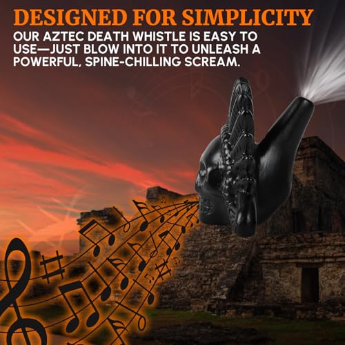 Image of The Original Aztec Death Whistle ||| Up to 125+ dB ||| Most Realistic Blood Curling Scream ||| Raises Hair on Back of Neck Loud War Whistle Human Screaming Sounds