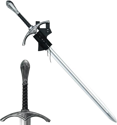 LarpGears Espada Gandalf de espuma de entrenamiento de artes marciales con funda para práctica de cosplay, disfraz de Halloween, evento LARP o juego