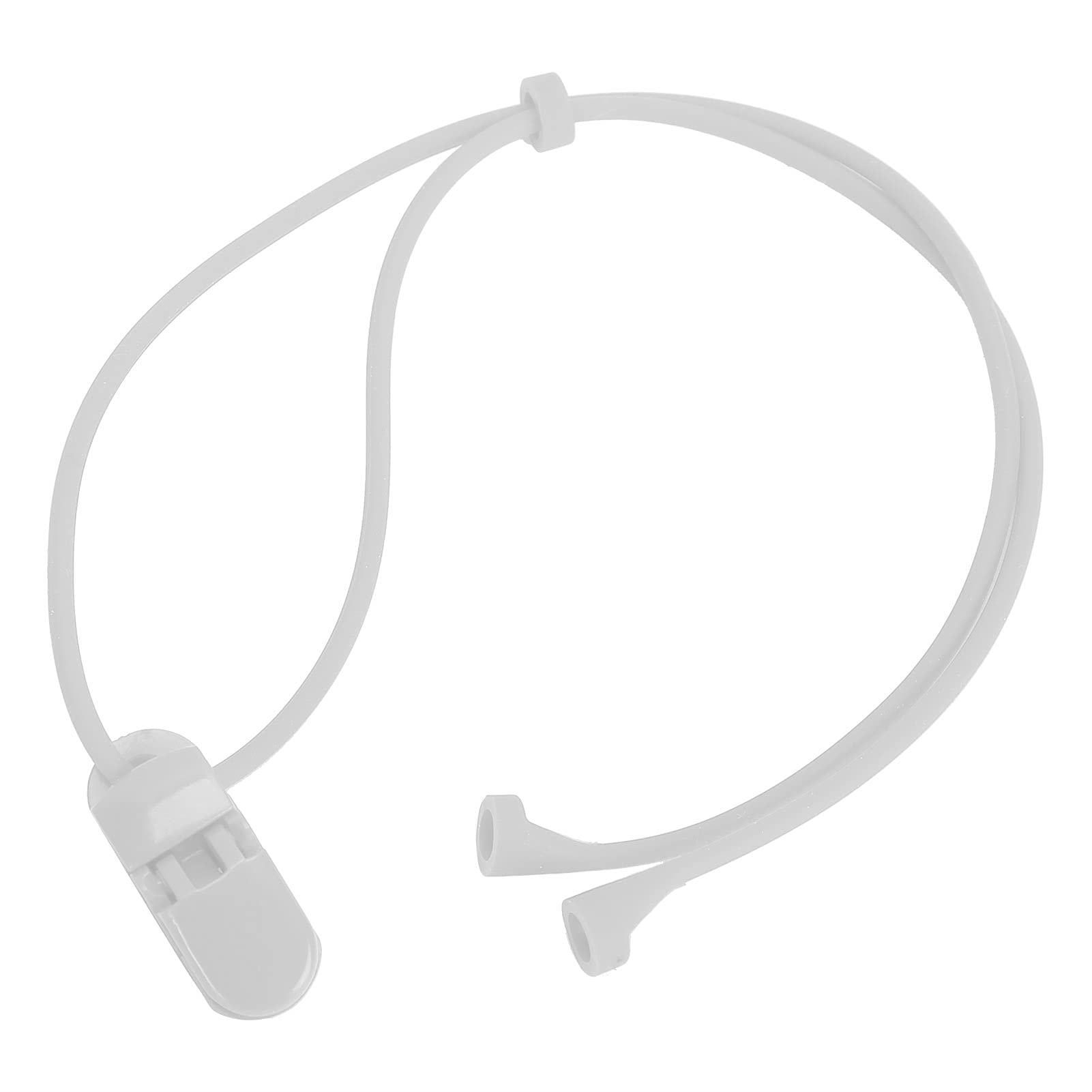 JUOPZKENN Clip para Audífonos, Cuerda para Colgar Portátil, Amplificador Auditivo Antipérdida, Clips para Cordón Y Accesorios para Estuches para Audífonos, Cordón de Seguridad Elástico(Blanco)