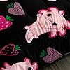 UEVBF Cute Axolotl Bedding Set Twin Size,Pink Axolotl Strawberry Printed Comforter Sets Aesthetic Bedding for Kids Girls,Beach Coastal Animal Themed Comforter Sets with 2 Pillowcases. #5