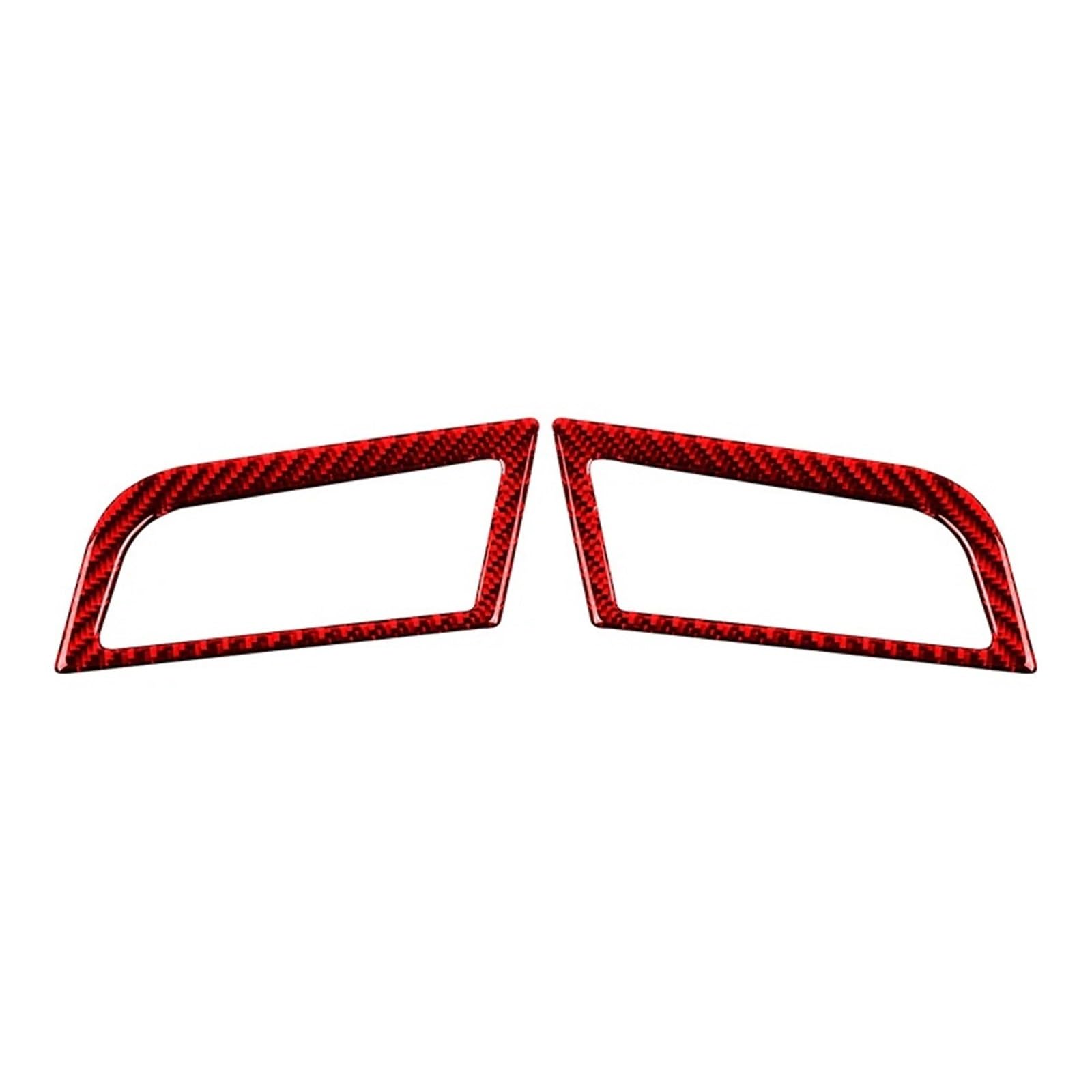 Car Interior Sticker for Mustang for GT 2015-2021 Auto for Dashboard Left and Right Air Vents Trim Stickers Frame Car Interior(Red)