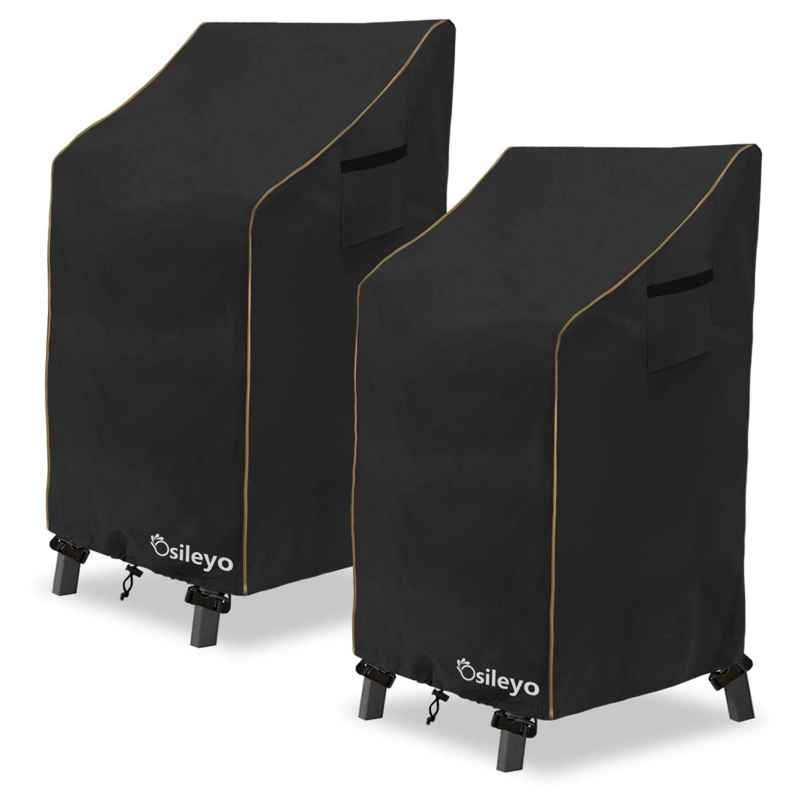 Osileyo Adirondack Chair Cover 2 Pack,Waterproof Heavy Duty Outdoor Tall Adirondack Chair Covers 2 Pack,Patio Adirondack Chair Cover for Outdoor Chair