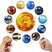 MIMIEYES 12 Stück Stressball Streßball Antistressball Anti Stress Spielzeug Bälle Für Kinder Wurfball Knetball Knautschball Galaxis Stern Sonnensystem antistressbälle stressbälle