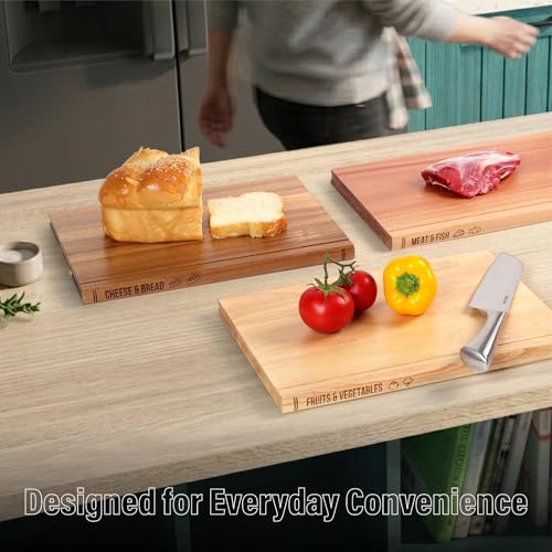Set de Tablas de Cortar de Madera con Soporte, 3 Piezas miniatura 5