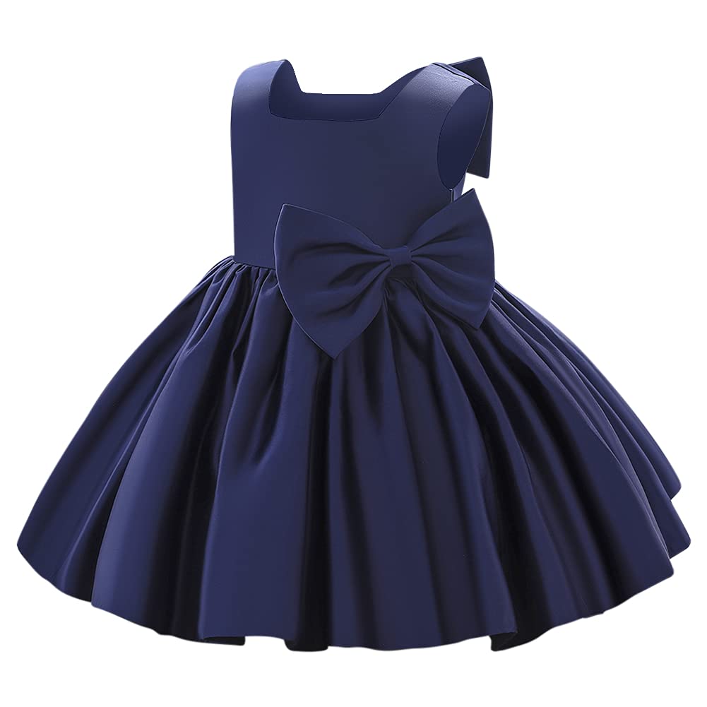 Baby Girls Little Girls Bowknot Tutu Princess Prom Dress Formal Ball Gown Birthday Wedding Party Christening Baptism Dresses
