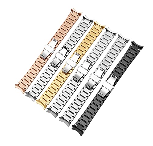 Bracelet de montre acier inoxydable EKSED noir maillons finition luxe - 5