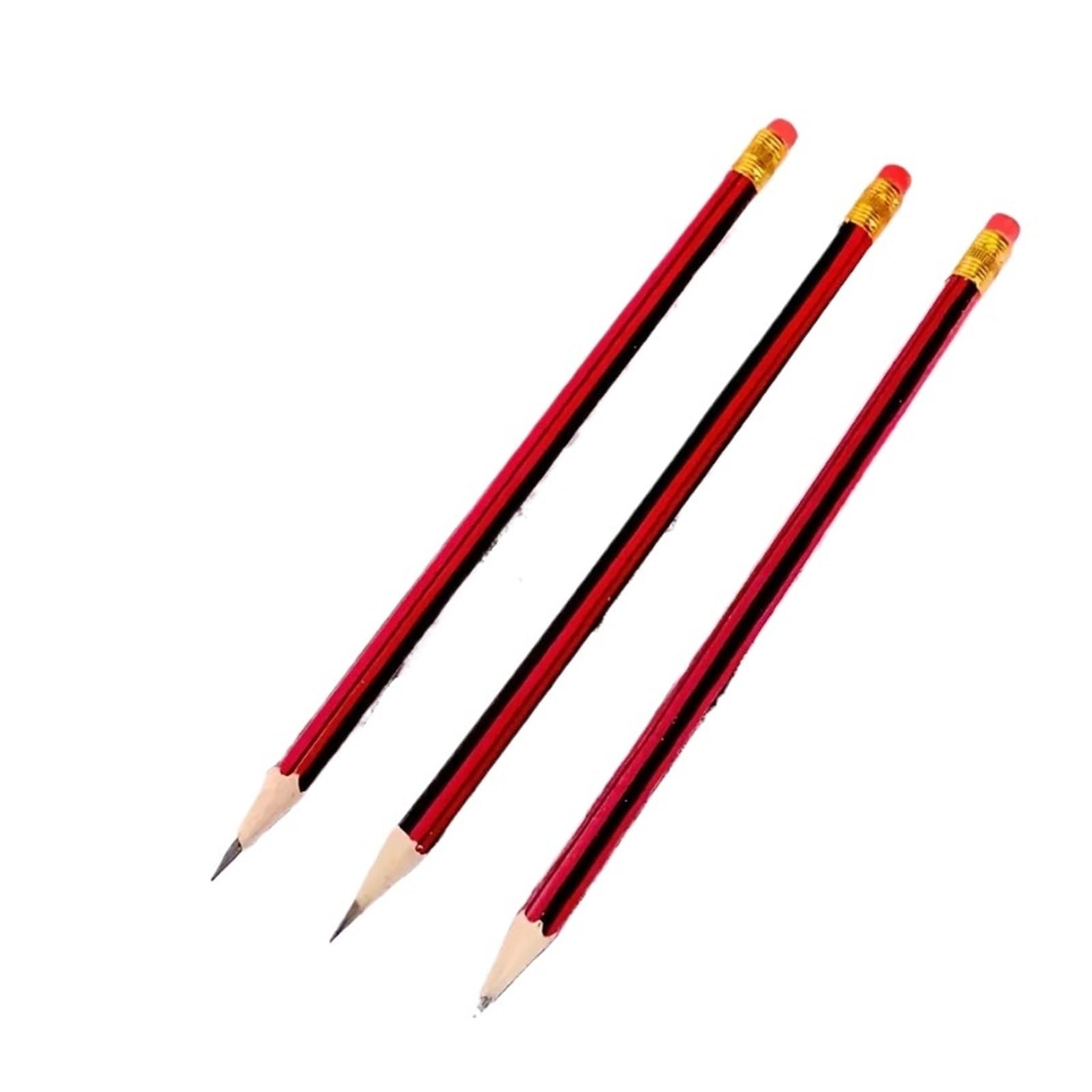 30/50/100 Stück Skizzenstift Holzbleistifte HB mit Radiergummi Zeichnen(HB 50pcs)