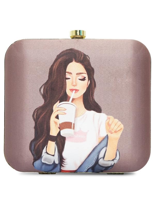 MaFs Clutch Purse with Printed work and Shoulder Strap (Pack of 1) (Multicolor) (B0CKNHRZT4) Amazon Price History, Amazon Price Tracker