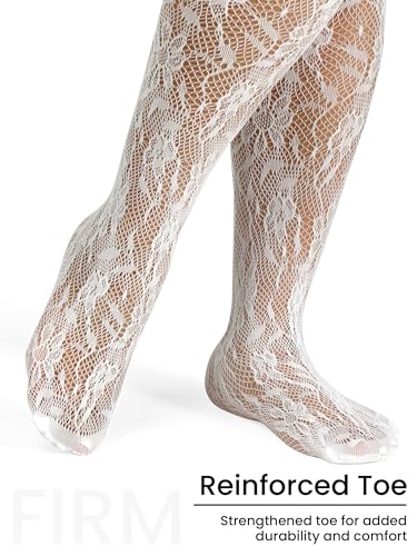 Image of Floral Lace Plus Size Tights High Waist Velvet Pantyhose Sunflower Fishnet Stockings Leggings
