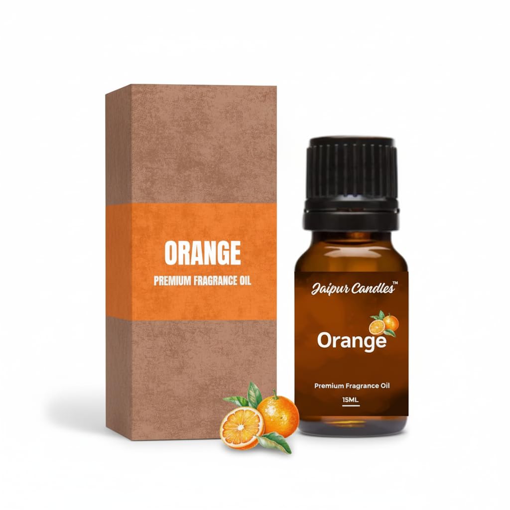Orange Fragrance Oil | 15 ml | Aroma Oil for Home Fragrance | Best for Aromatherapy | Use in Diffusers, Candles, Air Fresheners (15ML, Orange)